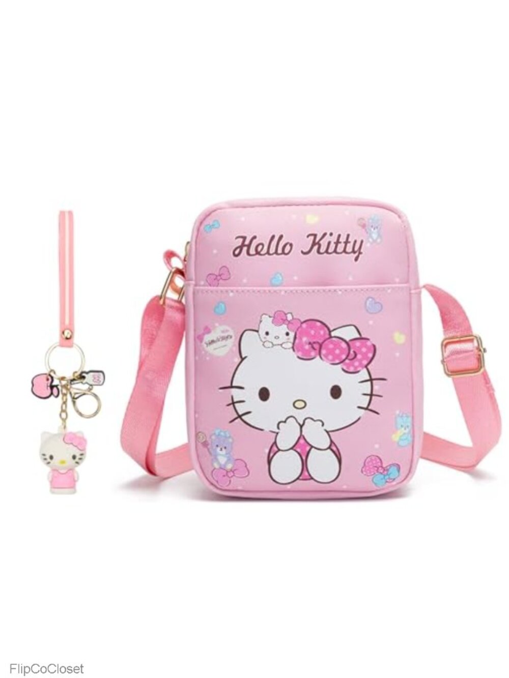 Mini Crossbody Bag Set, PU Leather, Adjustable Strap, 2 Pack